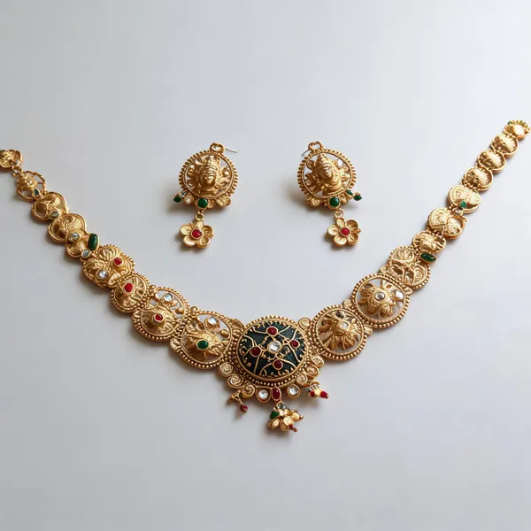 Gold-Tone_Red_Green_Stone_Traditional_Necklace_Earring_Set_For_Women
