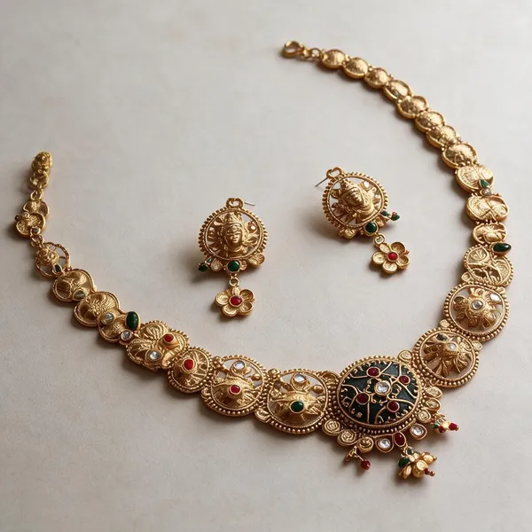 Gold-Tone_Red_Green_Stone_Traditional_Necklace_Earring_Set_For_Women