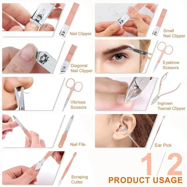16_in_1_Manicure_Set_Nail_Cutter