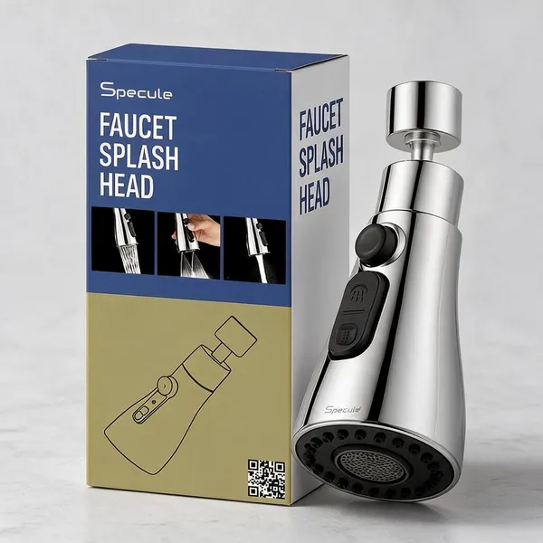 Abs_Chrome_360_Degree_Rotatable_Faucet_Aerator_Splash_Head