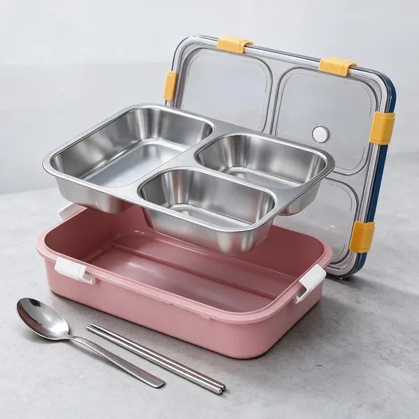 Stainless_Steel_Insulated_3-Compartment_Leak-Proof_Lunch_Box
