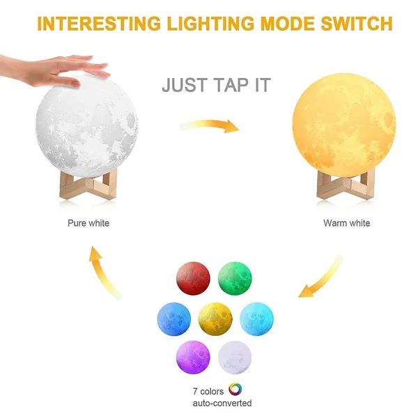 Pla_3D_Printed_7-Color_Rechargeable_Moon_Night_Lamp_With_Wood_Stand