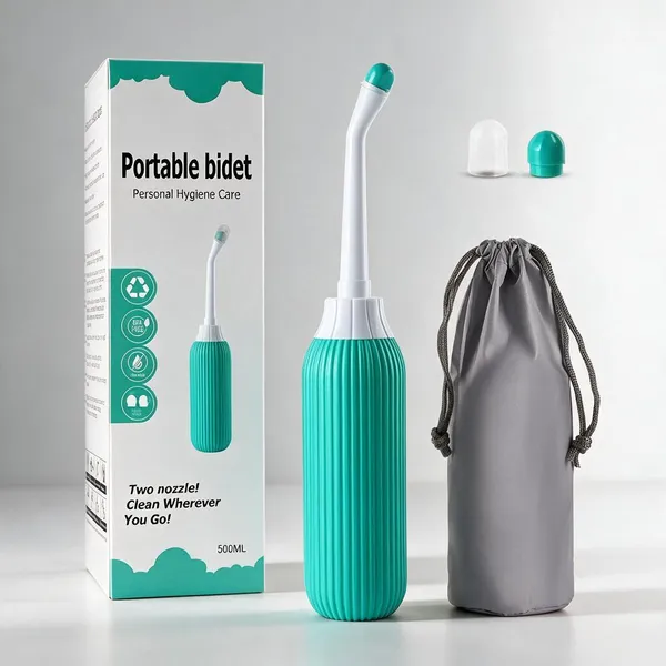 Plastic_Silicone_Dual_Nozzle_Portable_Handheld_Bidet_Spray