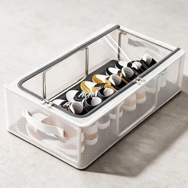 Clear_Vinyl_Fabric_Trim_27L_Under-Bed_Shoes_Clothes_Storage_Organizer_Bag