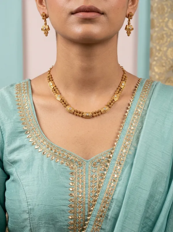 Crystal_CZ_Half-Moon_Arch_Necklace_Set_|_Gold-Plated_Temple-Inspired_Bridal_Jewellery