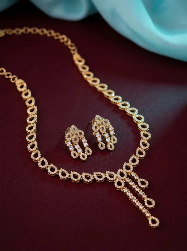 Pearl_White_Teardrop_Bloom_Statement_Necklace_Set_|_High-Quality_Long-Lasting_Jewellery