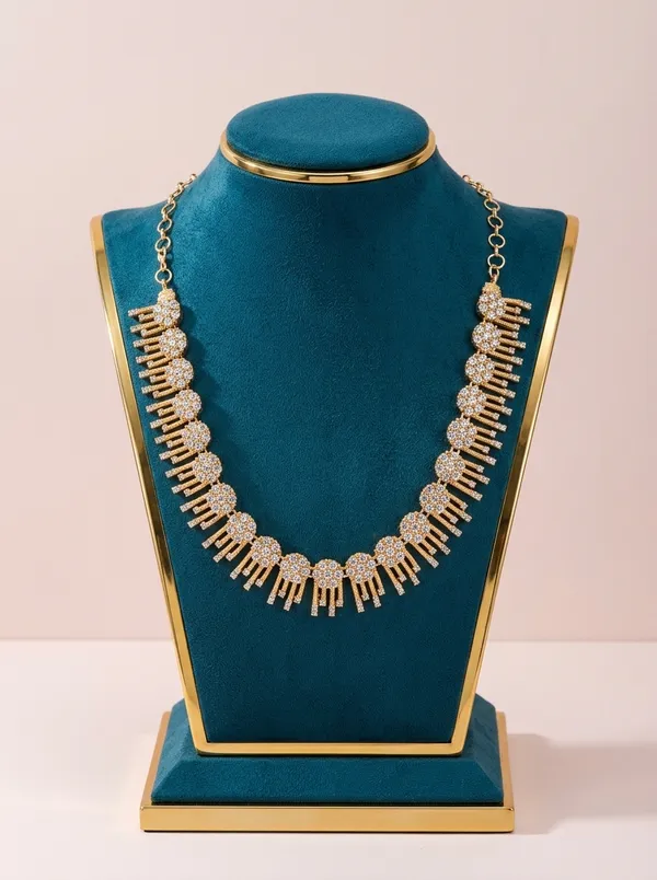 Vosgi_White_Stone_Fringe_Necklace_Set_Design