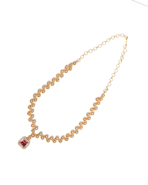 Vosgi_Red_Stone_Pendant_Drop_Necklace_Set_Design