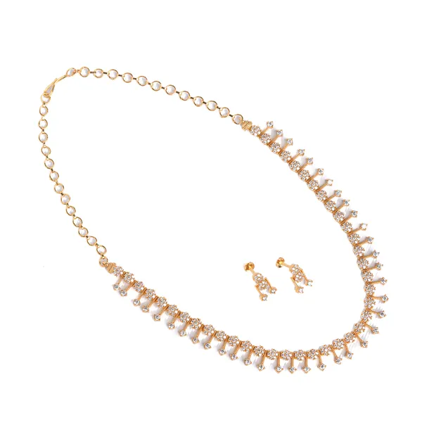 Vosgi_White_CZ_Stone_Gold_Plated_South_Indian_Necklace_Set