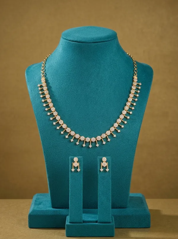 Vosgi_White_CZ_Stone_Gold_Plated_South_Indian_Necklace_Set