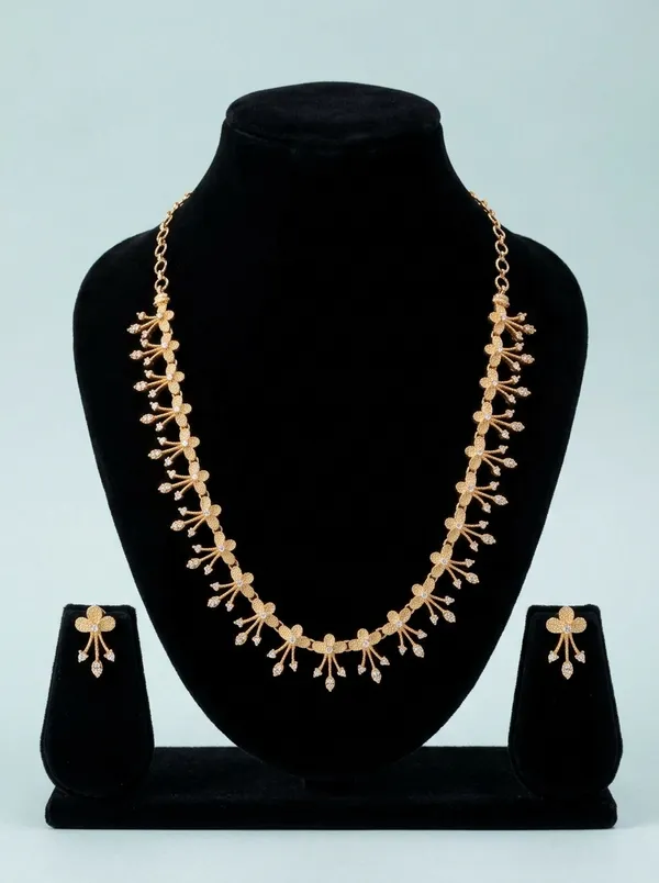 Pearl_White_Floral_Cascade_Necklace_Set_|_High-Quality_Long-Lasting_Jewellery