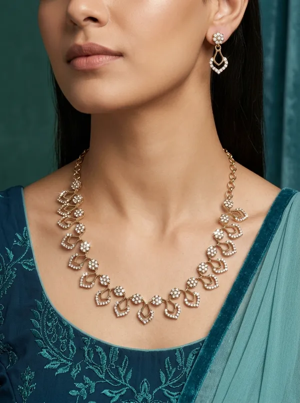 Vosgi_Crystal_Stone_Necklace_Set_with_Matching_Earrings