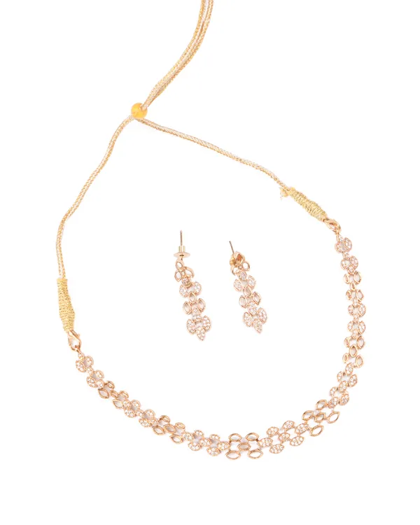 Elegant_Floral_CZ_Necklace_&_Earrings_Set_|_Gold-Plated_Bridal_Jewellery_for_Indian_Weddings