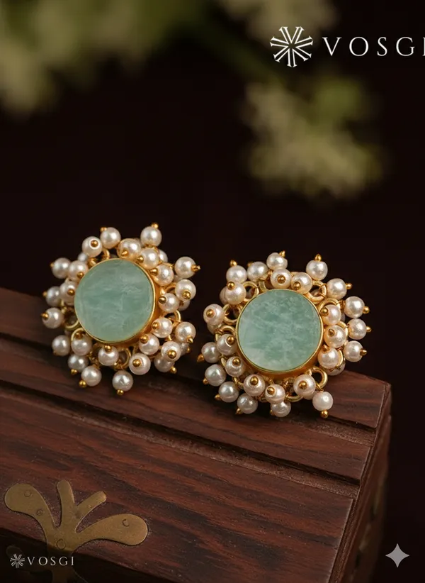 Nakashi_Bloom_Earrings_-_Green