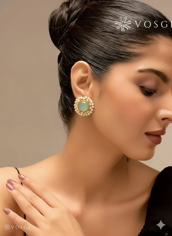 Nakashi_Bloom_Earrings_-_Green