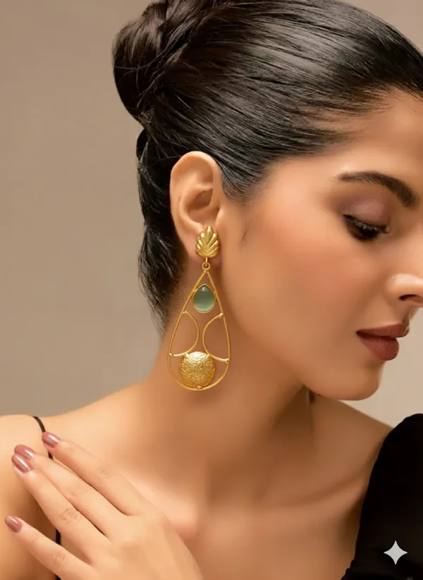 Gopura_Veli_Earrings_-_Blue