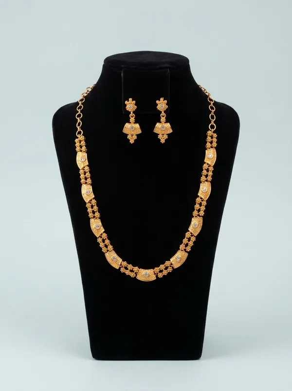 Crystal_CZ_Half-Moon_Arch_Necklace_Set_|_Gold-Plated_Temple-Inspired_Bridal_Jewellery