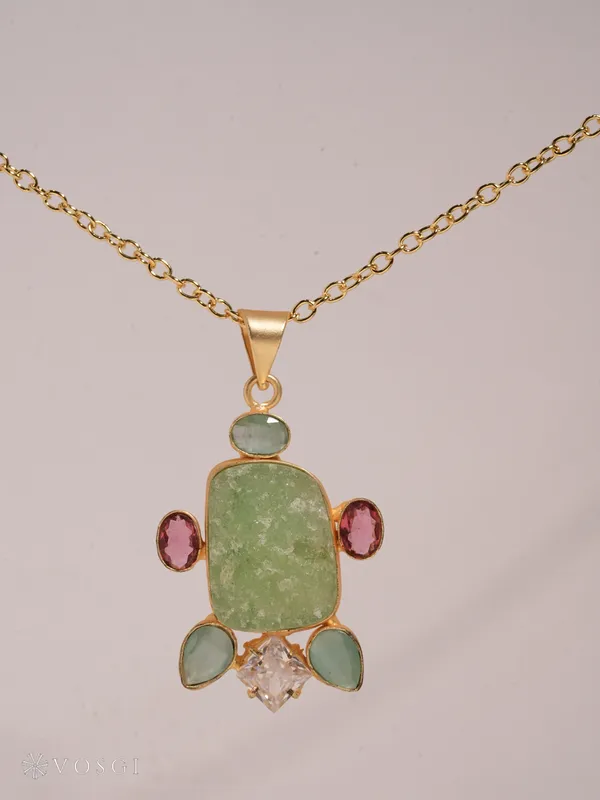 Kemp_Hamsa_Chain_Necklace_-_Green