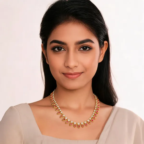 Mayil_Veli_Haaram_Necklace_Pink