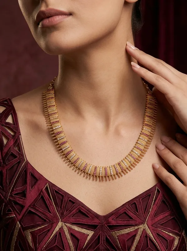 Malli_Veli_Necklace_-_Red_&_White