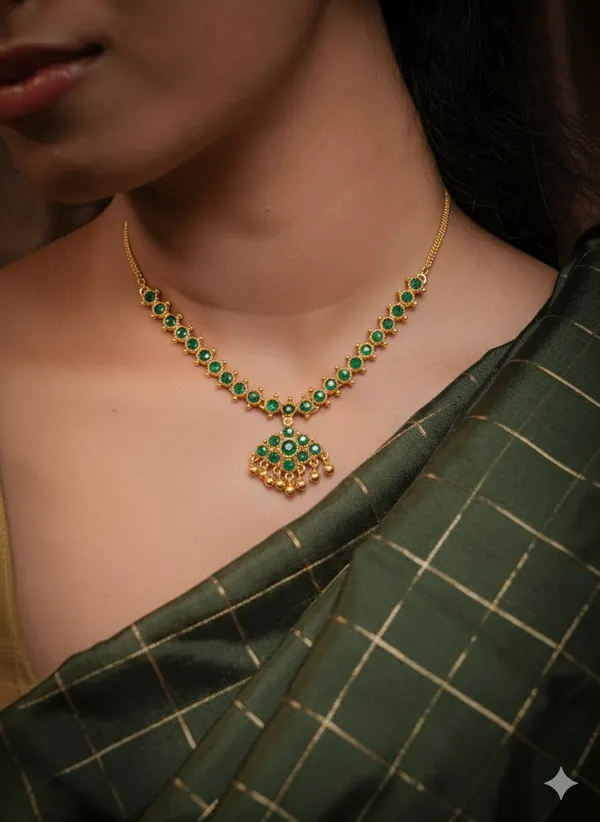 Thamarai_Veli_Necklace_-_Green