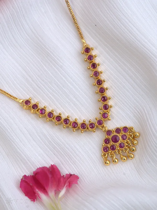 Thamarai_Veli_Necklace_-_Pink