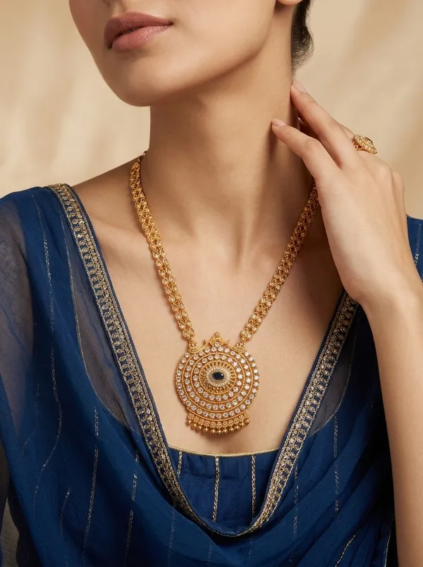 Kolam_Bloom_Haaram_Necklace_-_Blue