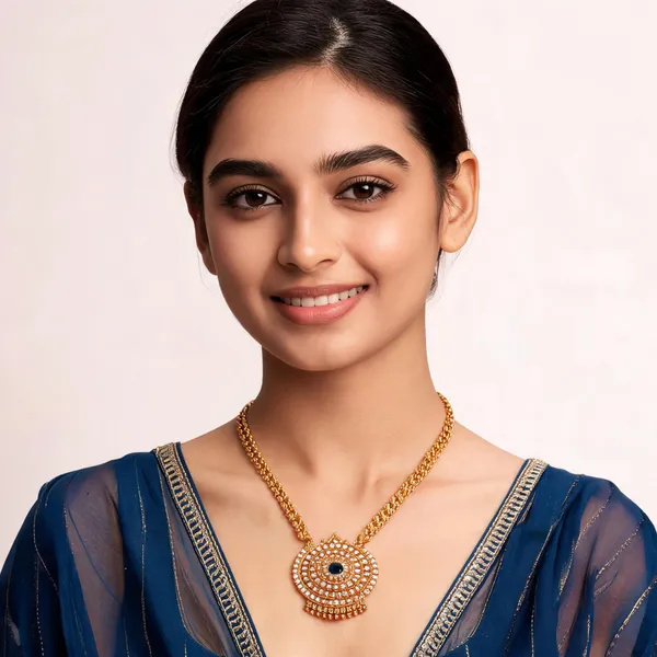Kolam_Bloom_Haaram_Necklace_Blue