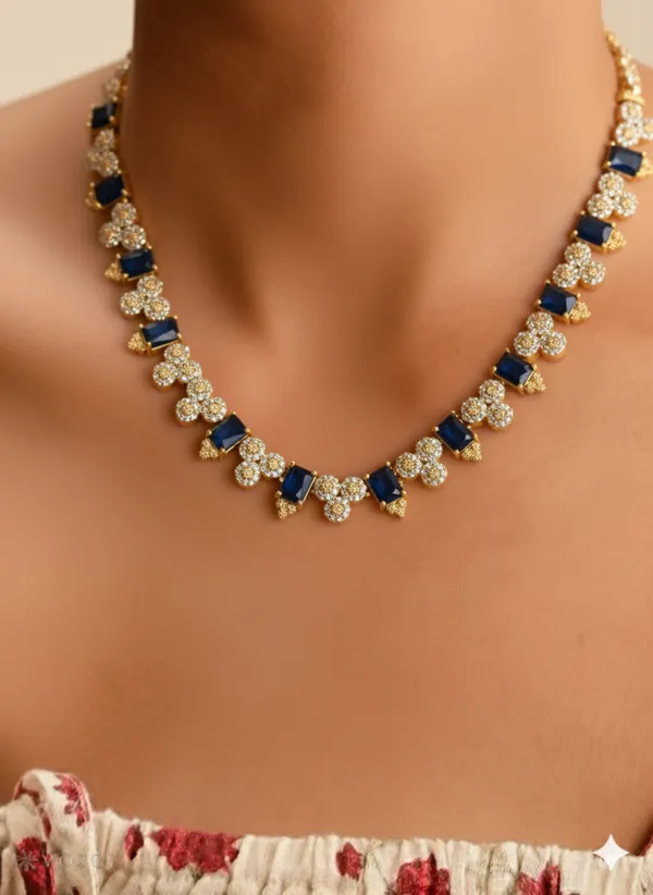 Gopuram_Bloom_Necklace_-_Blue