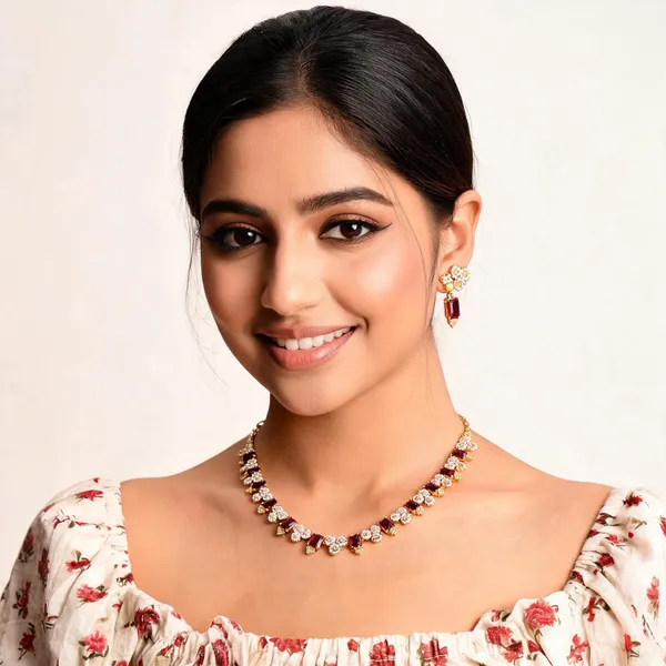 Gopuram_Bloom_Necklace_Red