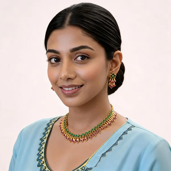Lotus_Bloom_Necklace_Pink_And_Green