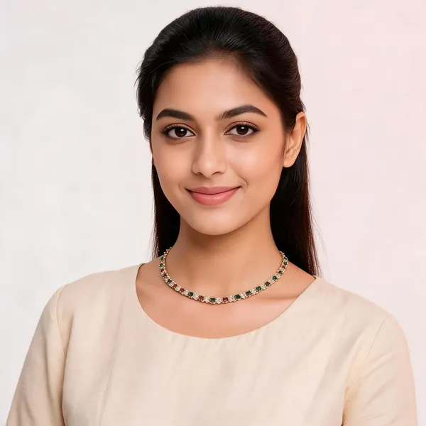 Mango_Bloom_Necklace_Red_And_Green