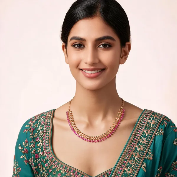 Pillared_Veli_Necklace_Pink_And_Green