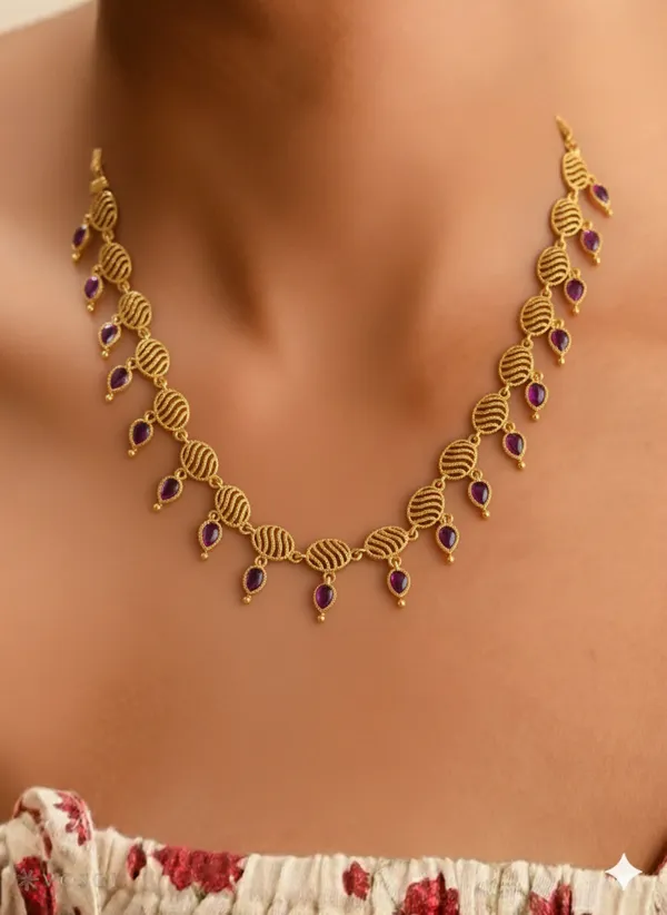 Shankha_Necklace_Set_-_Pink
