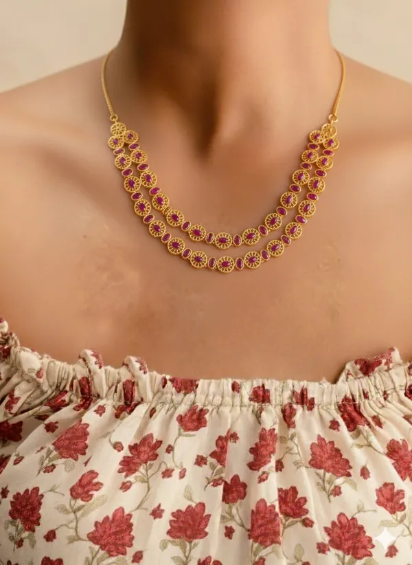 Surya_Motif_Necklace_-_Pink