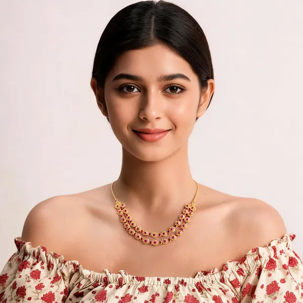Surya_Motif_Necklace_Pink