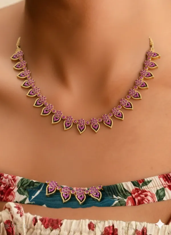 Chandra_Veli_Necklace_-_Pink