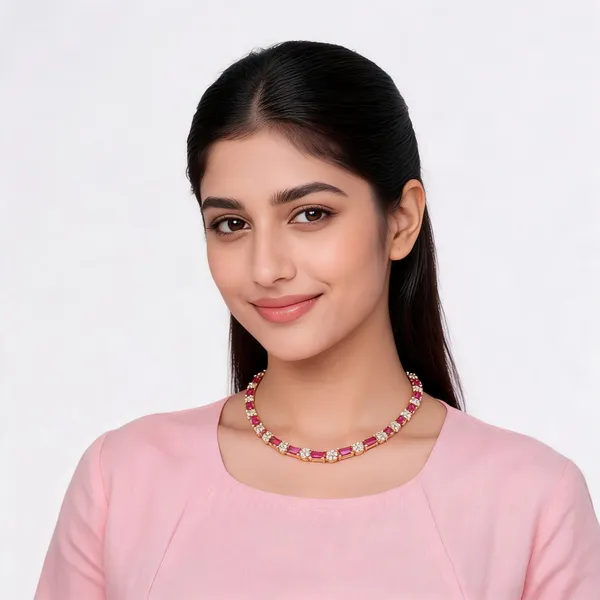 Kumkumam_Necklace_Pink