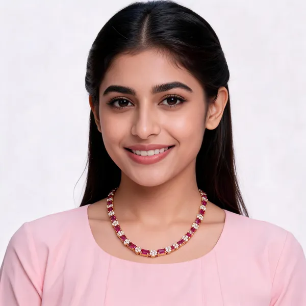 Kumkumam_Necklace_Pink