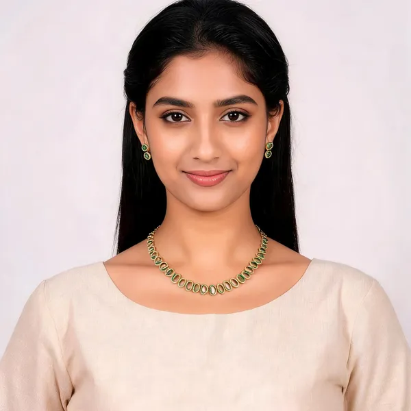 Chellam_Motif_Necklace_Green