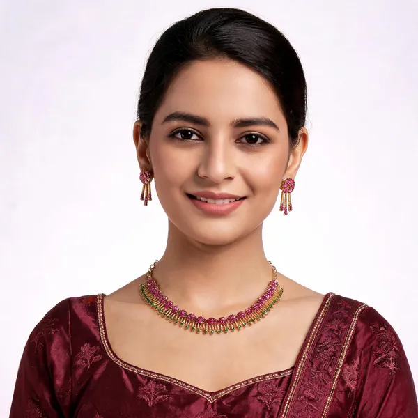 Thulasi_Valli_Necklace_Pink