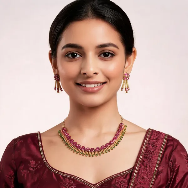 Thulasi_Valli_Necklace_Pink