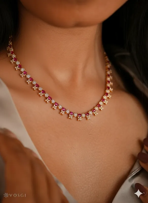 Sevanthi_Necklace_-_Pink