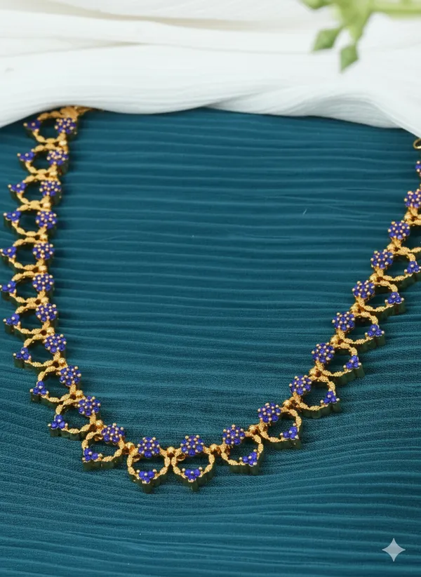 Parijatham_Necklace_-_Blue