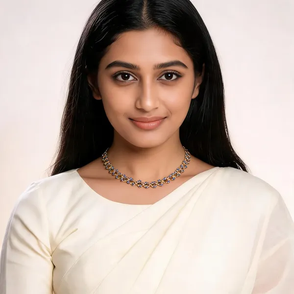Parijatham_Necklace_Blue