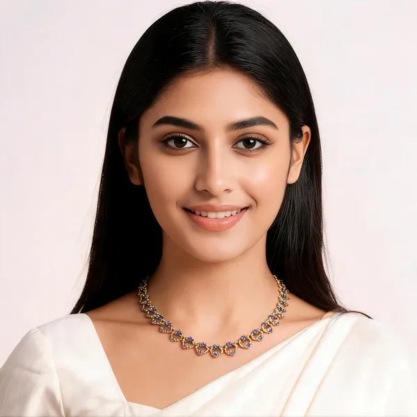 Parijatham_Necklace_Blue