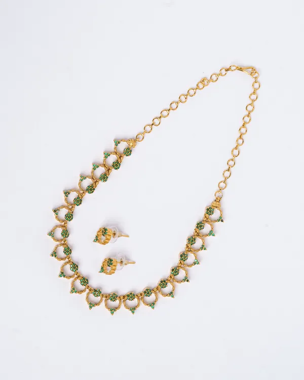 Parijatham_Necklace_-_Green