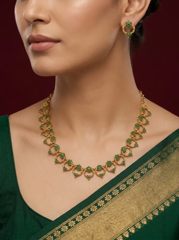 Parijatham_Necklace_-_Green