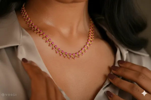 Parijatham_Necklace_-_Pink