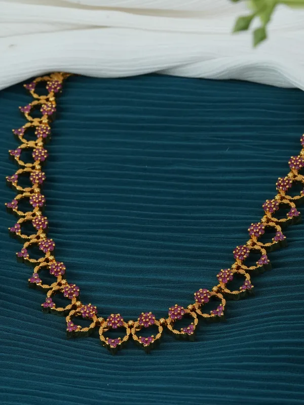 Parijatham_Necklace_-_Pink